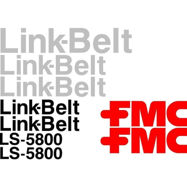 Aftermarket Link-Belt LS-5800 Excavator Decal Set LBLS5800DECALSET - main